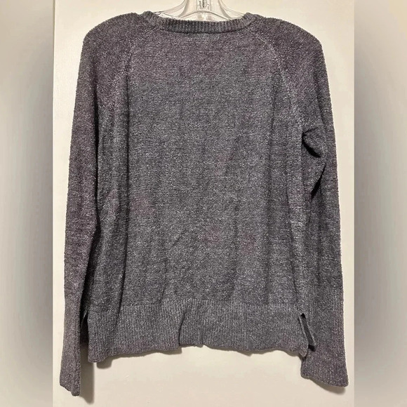 Barefoot Dreams Cozy Chic Lite pullover gray size S - Picture 3 of 7